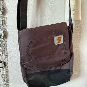 Carhartt Dark Brown and Black Messenger Bag